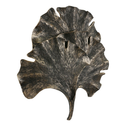 Gingko single wall washer in black / gold